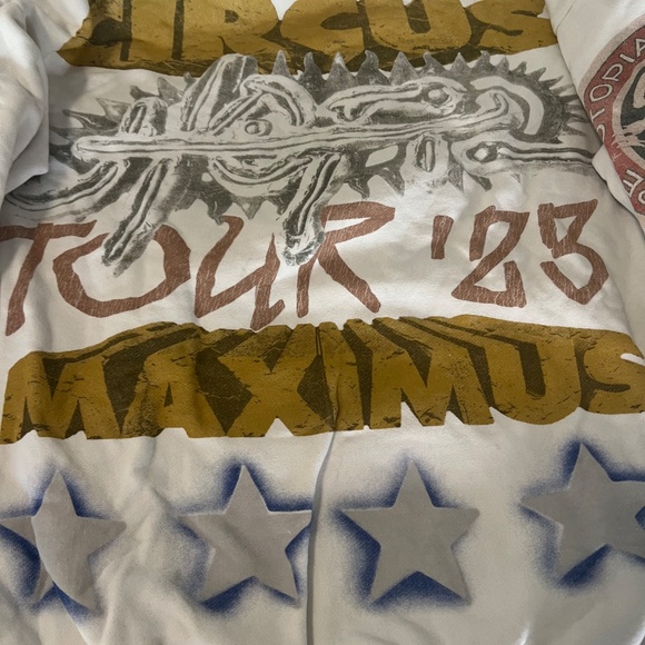 Travis Scott Utopia Circus Maximus White Hoodie Sweatshirt - Picture 2 of 5